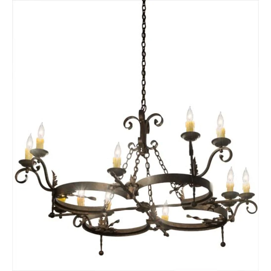 Meyda Tiffany Andorra 12 Light 60" Wide Taper Candle Style Chandelier - Image 1