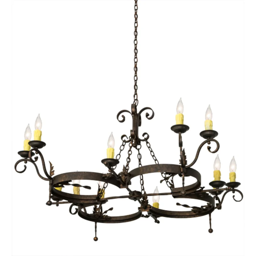 Meyda Tiffany Andorra 12 Light 60" Wide Taper Candle Style Chandelier - Image 3