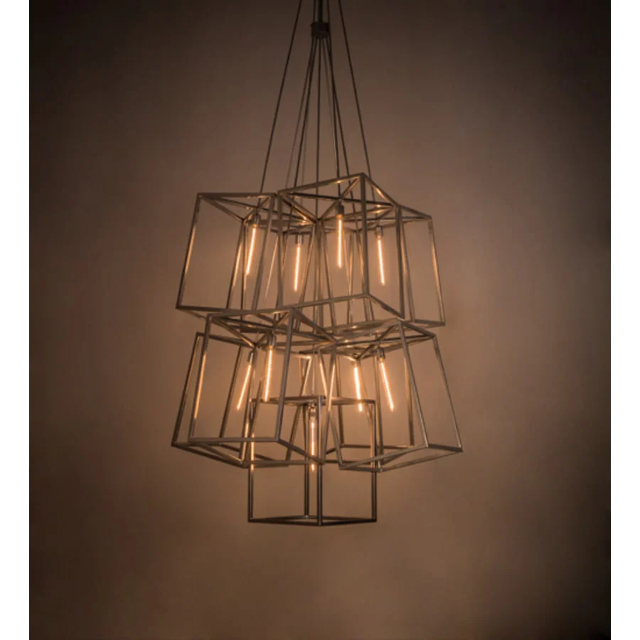 Meyda Tiffany Kitzi 9 Light 66" Wide Abstract Multi Light Pendant - Image 1