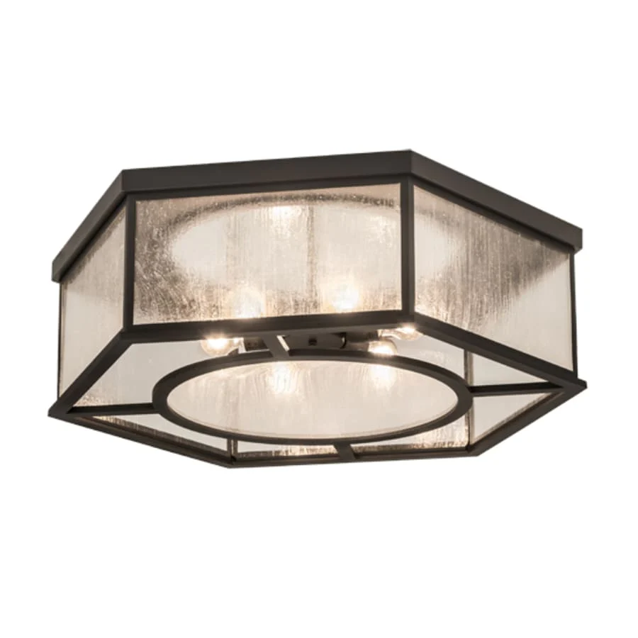 Meyda Tiffany Chauncey 6 Light 36" Wide Flush Mount Drum Ceiling Fixture - Image 1