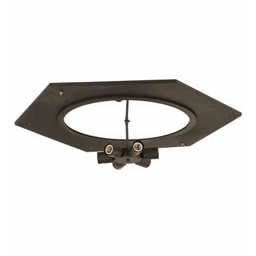 Meyda Tiffany Chauncey 6 Light 36" Wide Flush Mount Drum Ceiling Fixture - Image 3