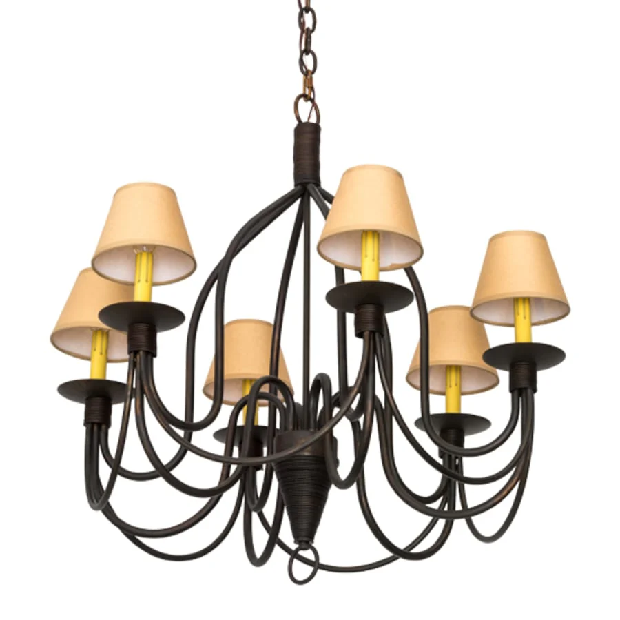 Meyda Tiffany Bell 6 Light 30" Wide Chandelier - Image 3