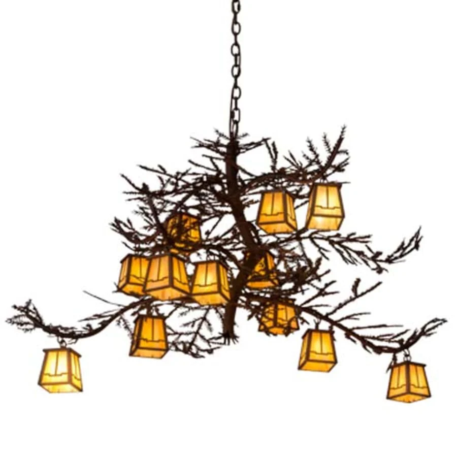 Meyda Tiffany Pine Branch Valley View 12 Light 40" Wide Chandelier - Image 1
