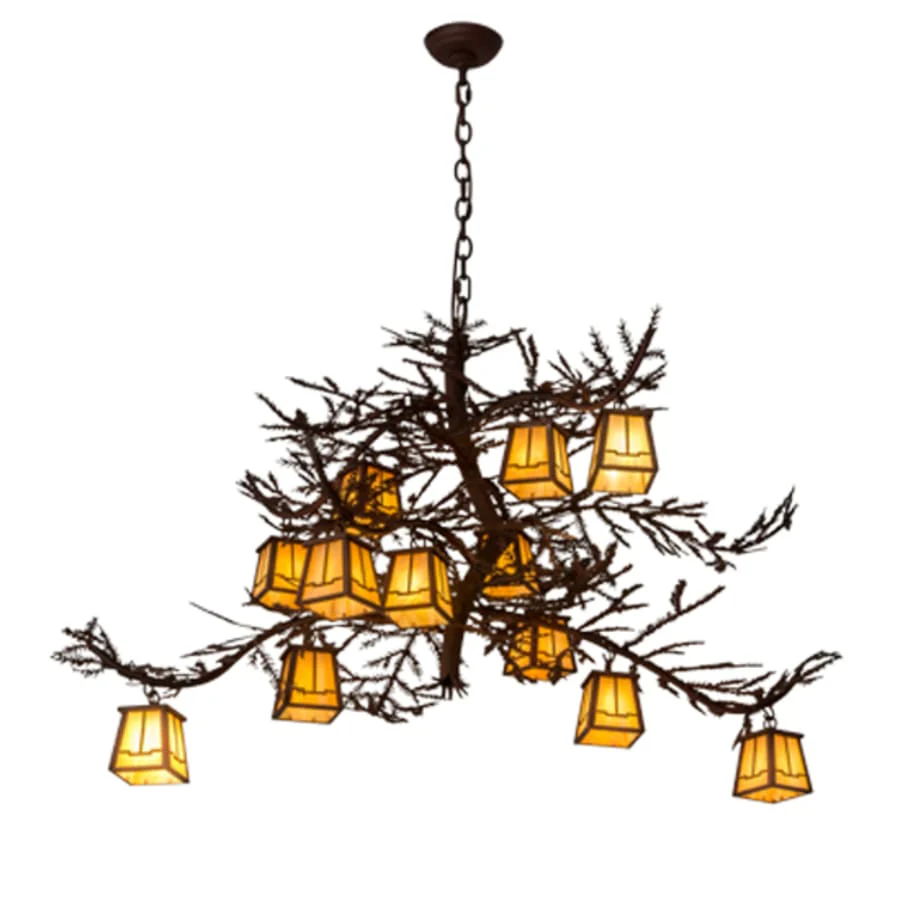 Meyda Tiffany Pine Branch Valley View 12 Light 40" Wide Chandelier - Image 2