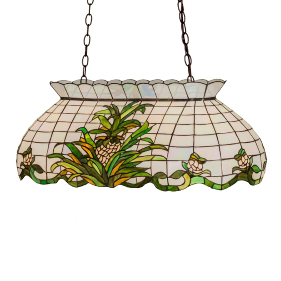 Meyda Tiffany Pineapple 3 Light 32" Wide Linear Pendant - Image 3