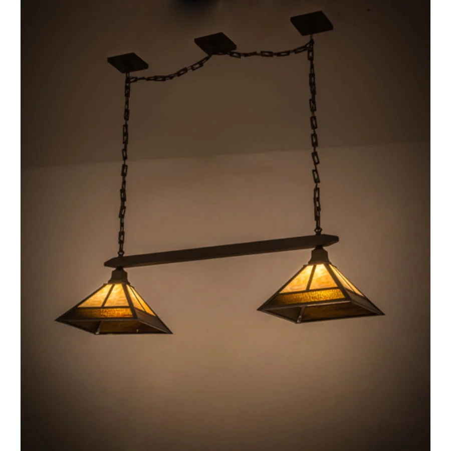 Meyda Tiffany Mission 2 Light 46" Wide Linear Pendant - Image 1