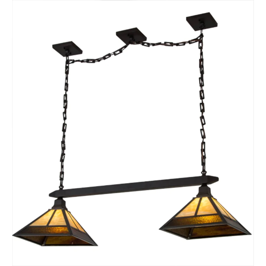 Meyda Tiffany Mission 2 Light 46" Wide Linear Pendant - Image 2