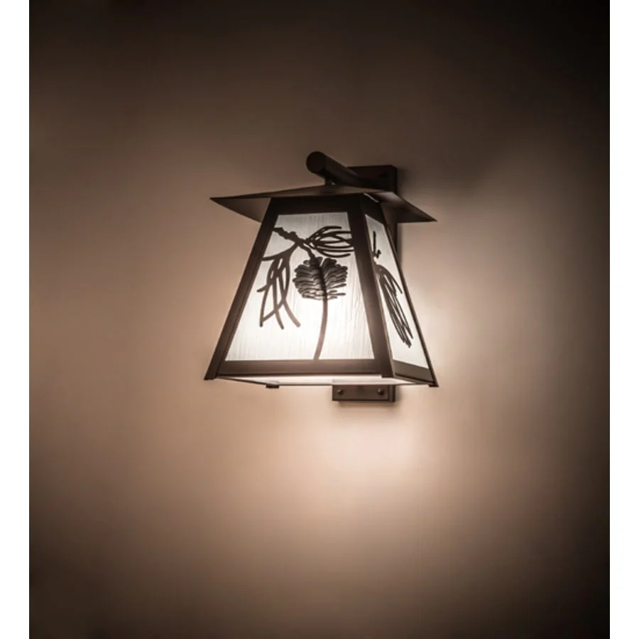 Meyda Tiffany Scotch Pine 20" Tall Wall Sconce - Image 1