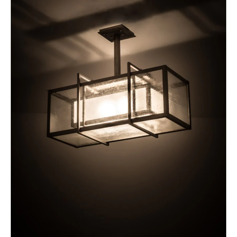 Meyda Tiffany Nelson 2 Light 27" Wide Linear Pendant - Image 1