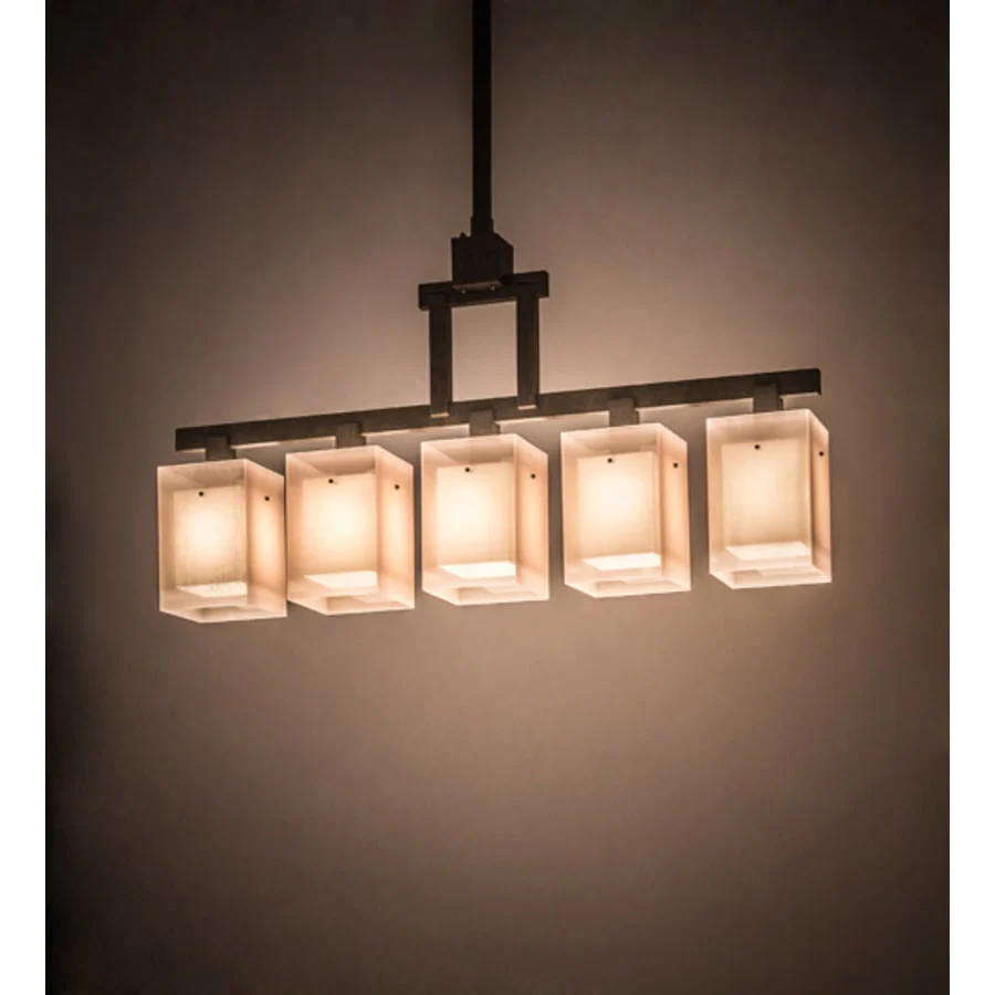 Meyda Tiffany Metro 5 Light 55" Wide Linear Pendant - Image 1