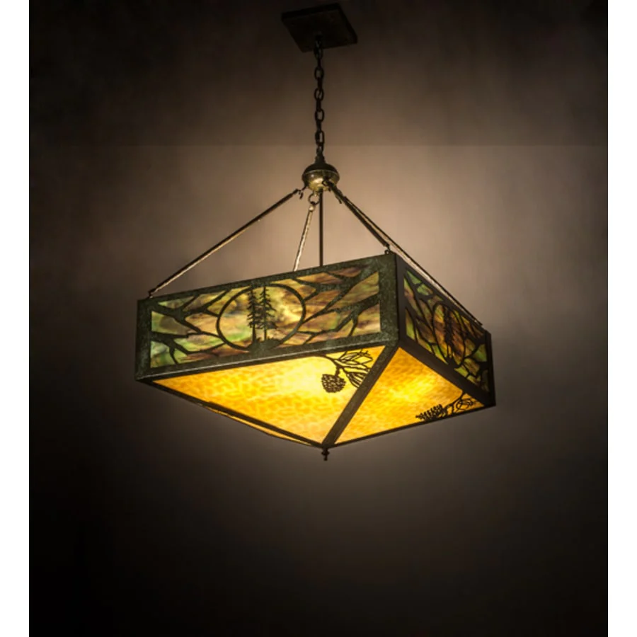 Meyda Tiffany Balsam Pine 6 Light 40" Wide Pendant - Image 1