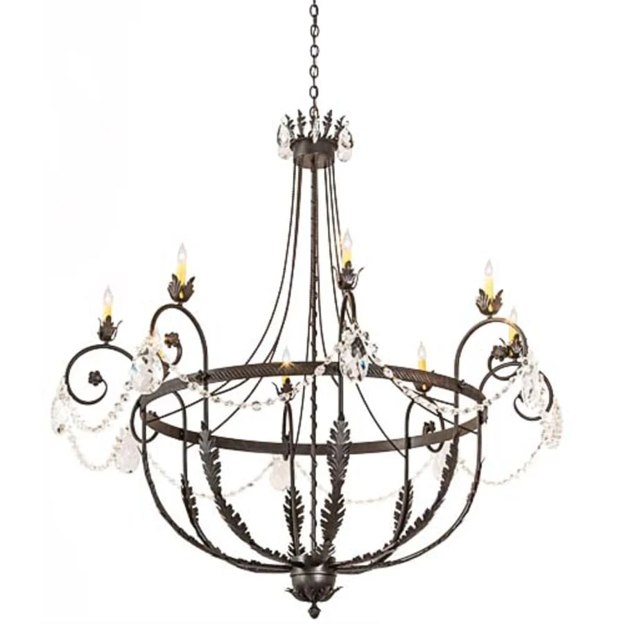 Meyda Tiffany Antonia 8 Light 58" Wide Crystal Candle Style Chandelier - Image 1