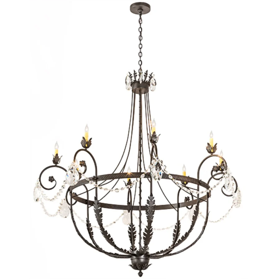 Meyda Tiffany Antonia 8 Light 58" Wide Crystal Candle Style Chandelier - Image 2