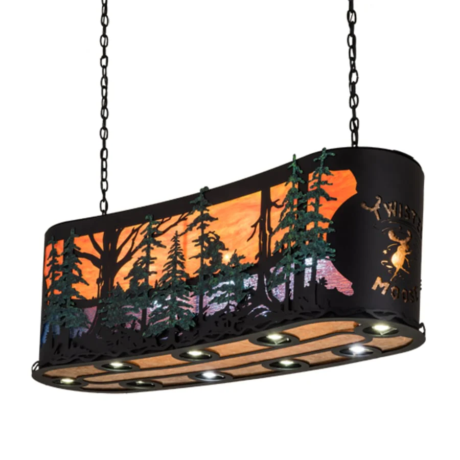 Meyda Tiffany 3 Light 54" Wide Billiard Linear Pendant - Image 2