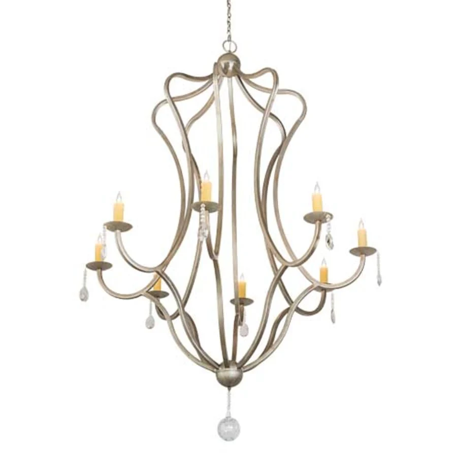Meyda Tiffany Lumierre 8 Light 68" Wide Crystal Candle Style Chandelier - Image 1
