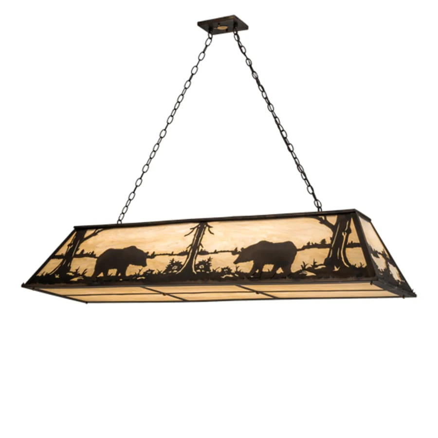Meyda Tiffany 9 Light 61" Wide Billiard Linear Pendant - Image 3
