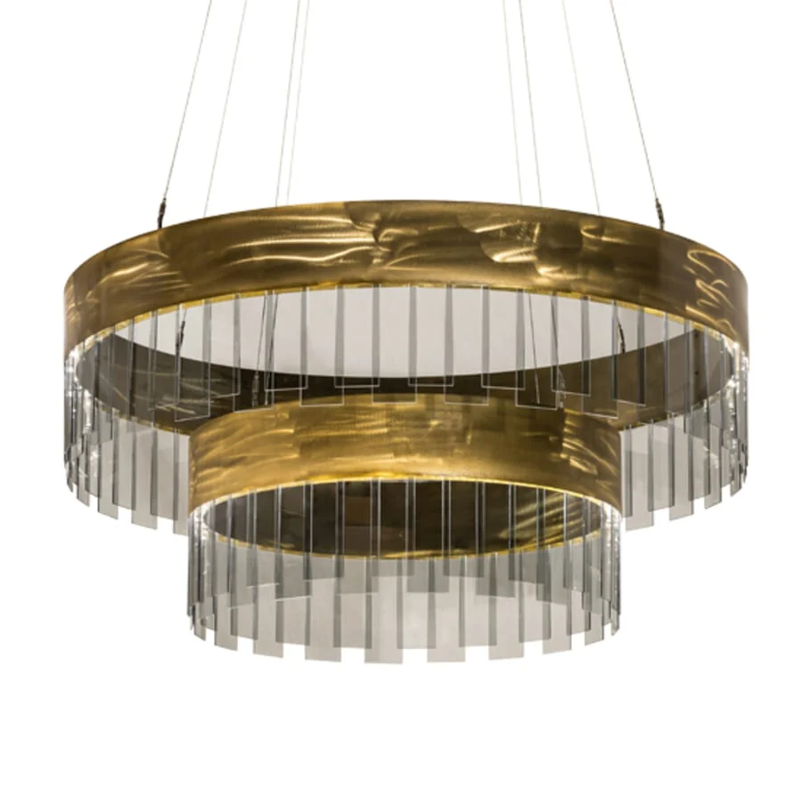 Meyda Tiffany 2 Light 43" Wide Suspension Pendant - Image 1