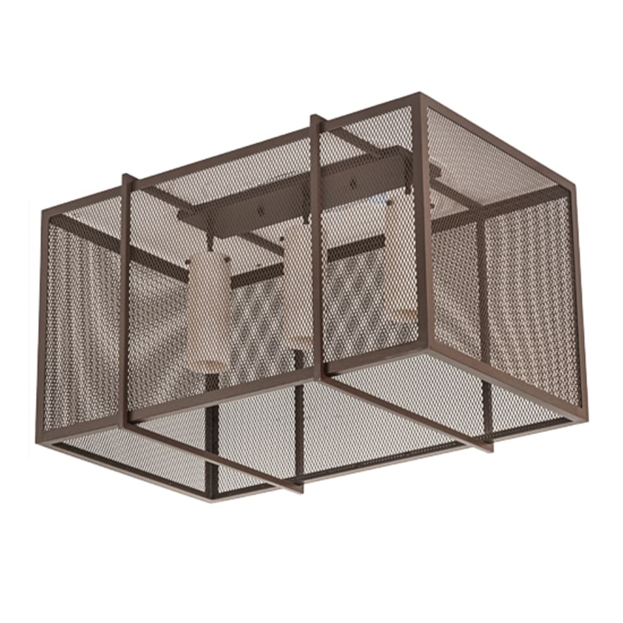 Meyda Tiffany Kitzi Golpe 3 Light 32" Wide Flush Mount Ceiling Fixture - Image 3