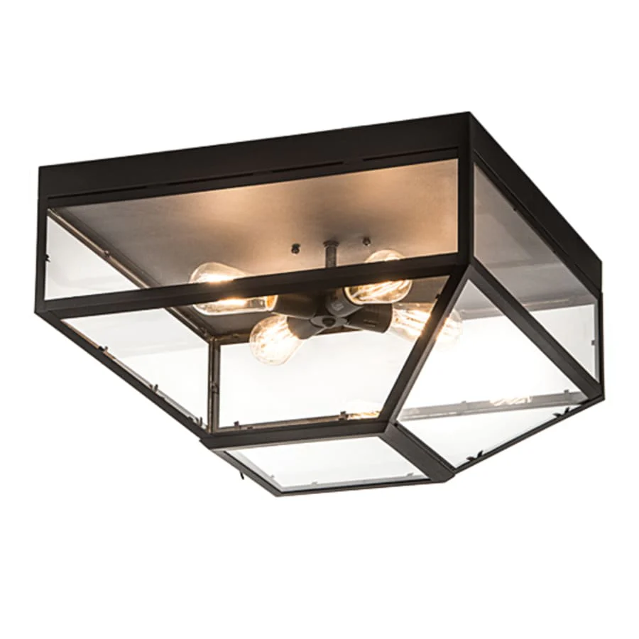 Meyda Tiffany Mission Prime 4 Light 28″ Wide Flush Mount Ceiling Fixture