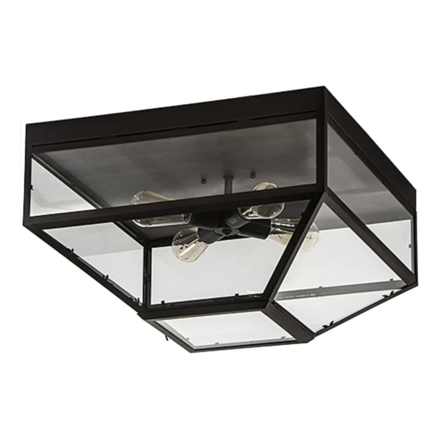 Meyda Tiffany Mission Prime 4 Light 28" Wide Flush Mount Ceiling Fixture - Image 3