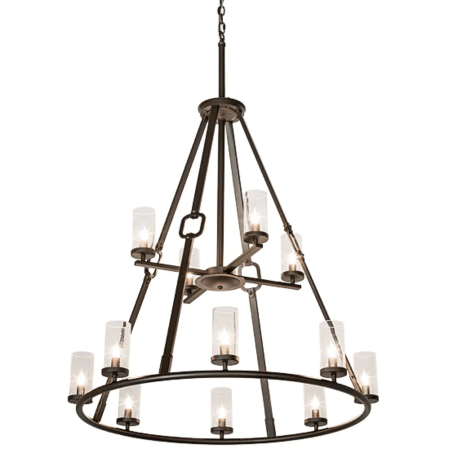 Meyda Tiffany Loxley Hugo 12 Light 38" Wide Ring Chandelier - Image 2