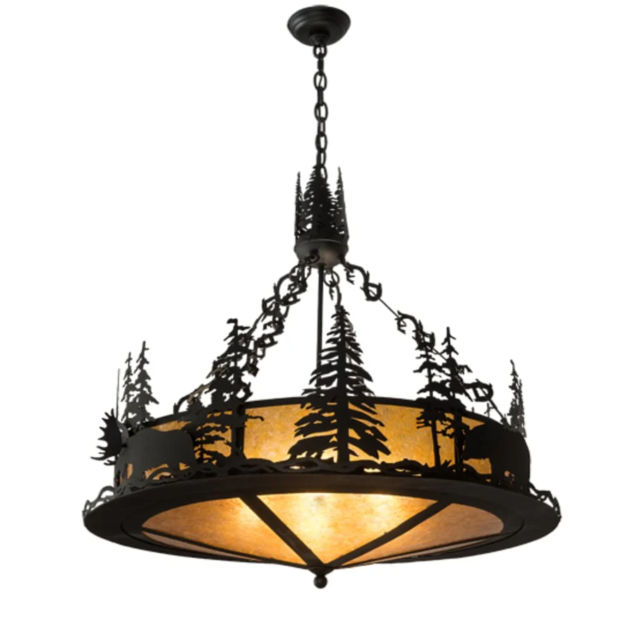 Meyda Tiffany 4 Light 34" Wide Abstract Pendant - Image 3