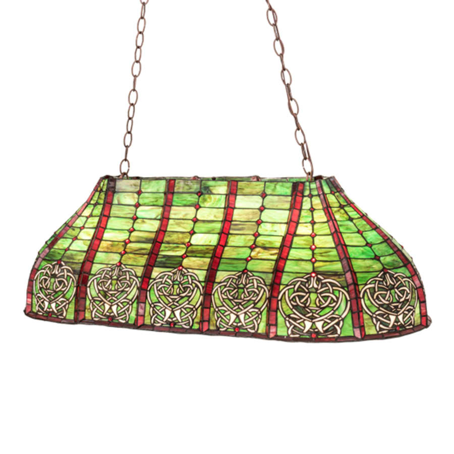Meyda Tiffany 3 Light 39" Wide Billiard Linear Pendant - Image 3