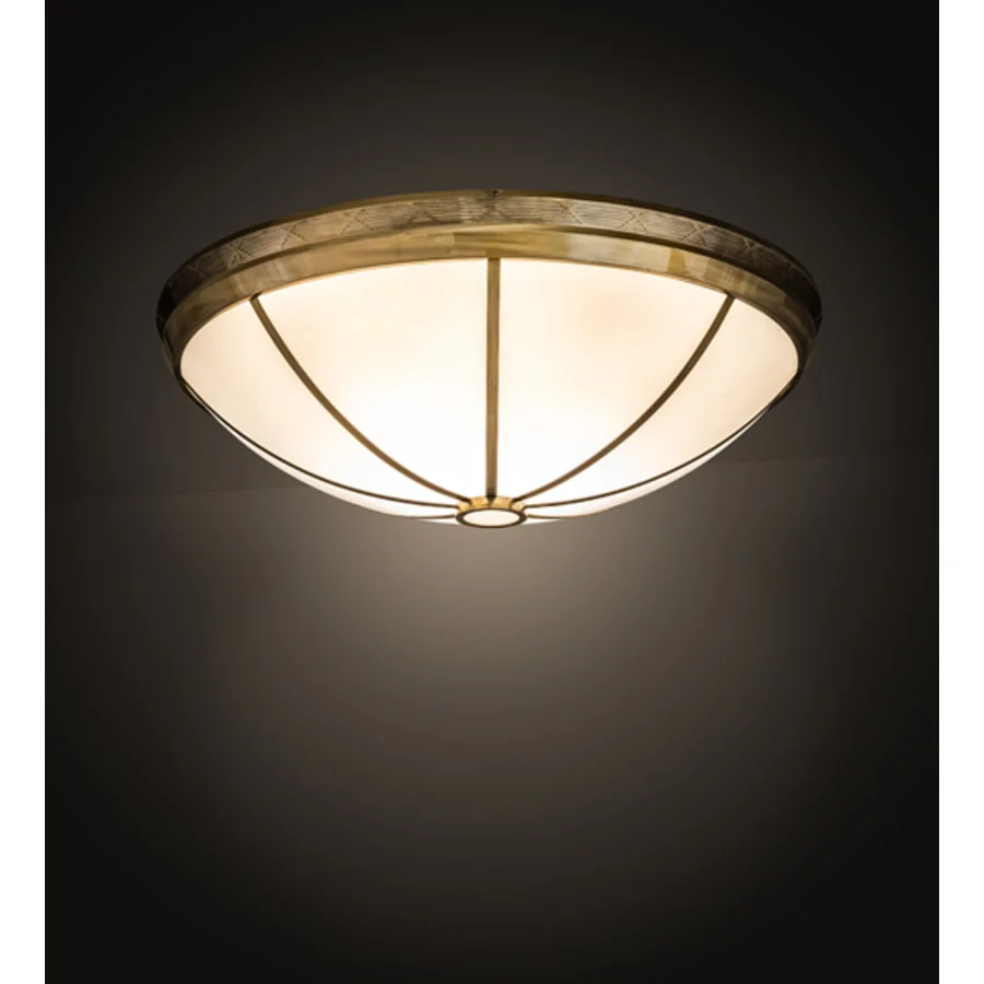 Meyda Tiffany Kahe 12 Light 60" Wide Flush Mount Bowl Ceiling Fixture - Brass Tint Finish - Image 2