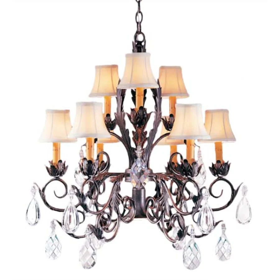 Meyda Tiffany New Country French 9 Light 26" Wide Crystal Chandelier - Image 1