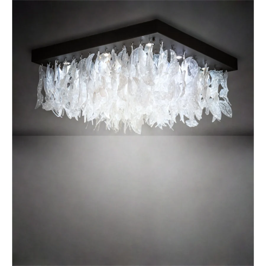 Meyda Tiffany Ginkgo 9 Light 51" Wide Flush Mount Ceiling Fixture - Image 2