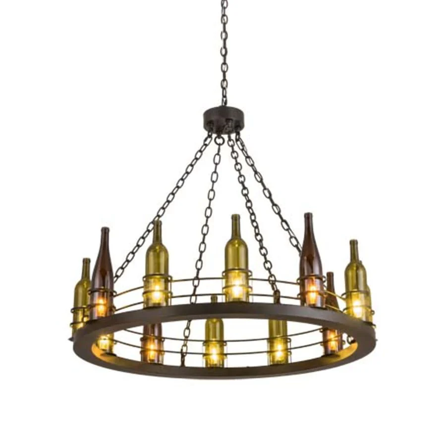 Meyda Tiffany Tuscan Vineyard 12 Light 42" Wide Ring Chandelier - Image 1