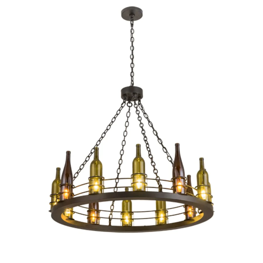 Meyda Tiffany Tuscan Vineyard 12 Light 42" Wide Ring Chandelier - Image 2
