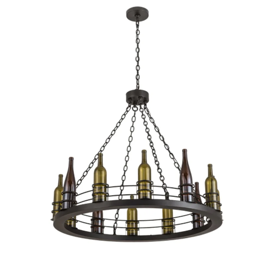 Meyda Tiffany Tuscan Vineyard 12 Light 42" Wide Ring Chandelier - Image 3