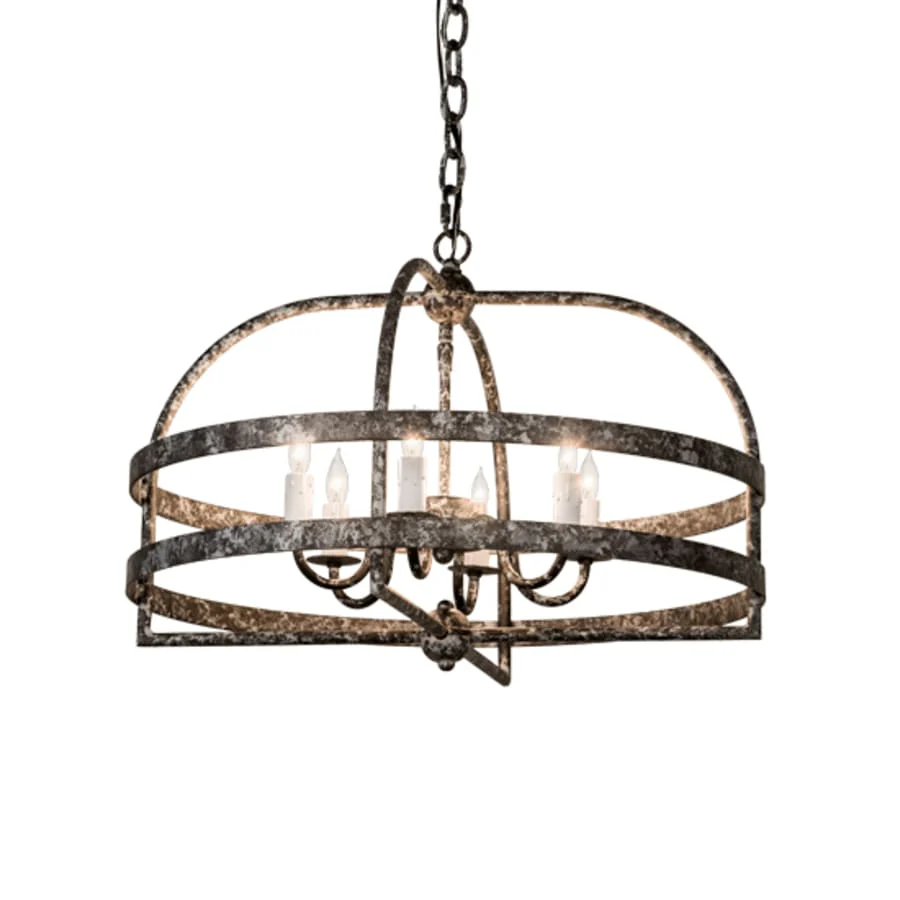 Meyda Tiffany Aldari 6 Light 22" Wide Taper Candle Style Chandelier - Image 2