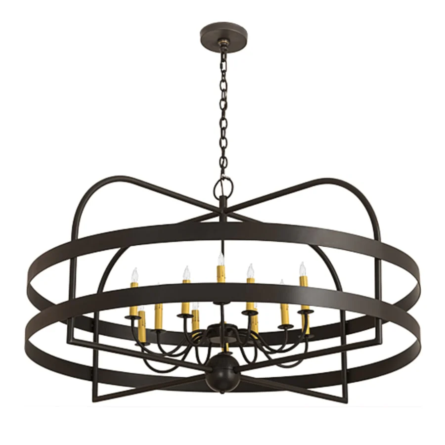 Meyda Tiffany Aldari 12 Light 48" Wide Taper Candle Style Chandelier - Image 3