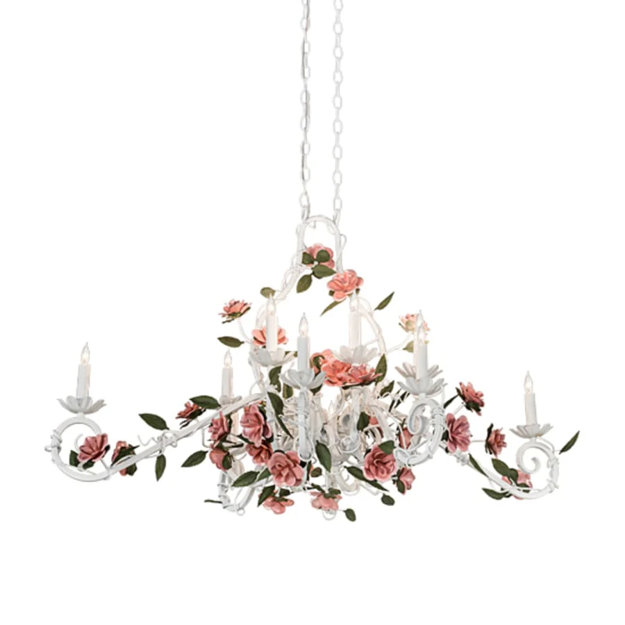 Meyda Tiffany Symphony Rose Basket 12 Light 48" Wide Candle Style Chandelier - Image 2