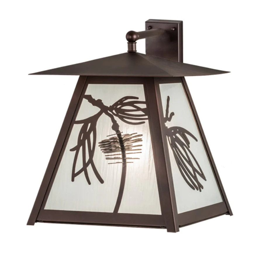 Meyda Tiffany Scotch Pine 19" Tall Wall Sconce - Image 1