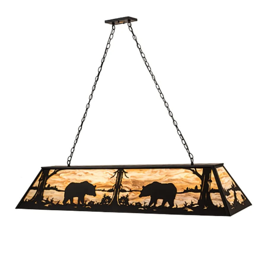 Meyda Tiffany 9 Light 60" Wide Billiard Linear Pendant - Image 1