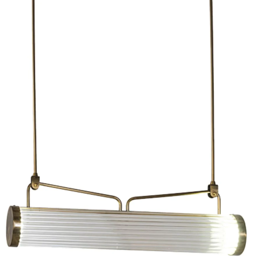 Meyda Tiffany 30" Wide Linear Pendant - Image 1