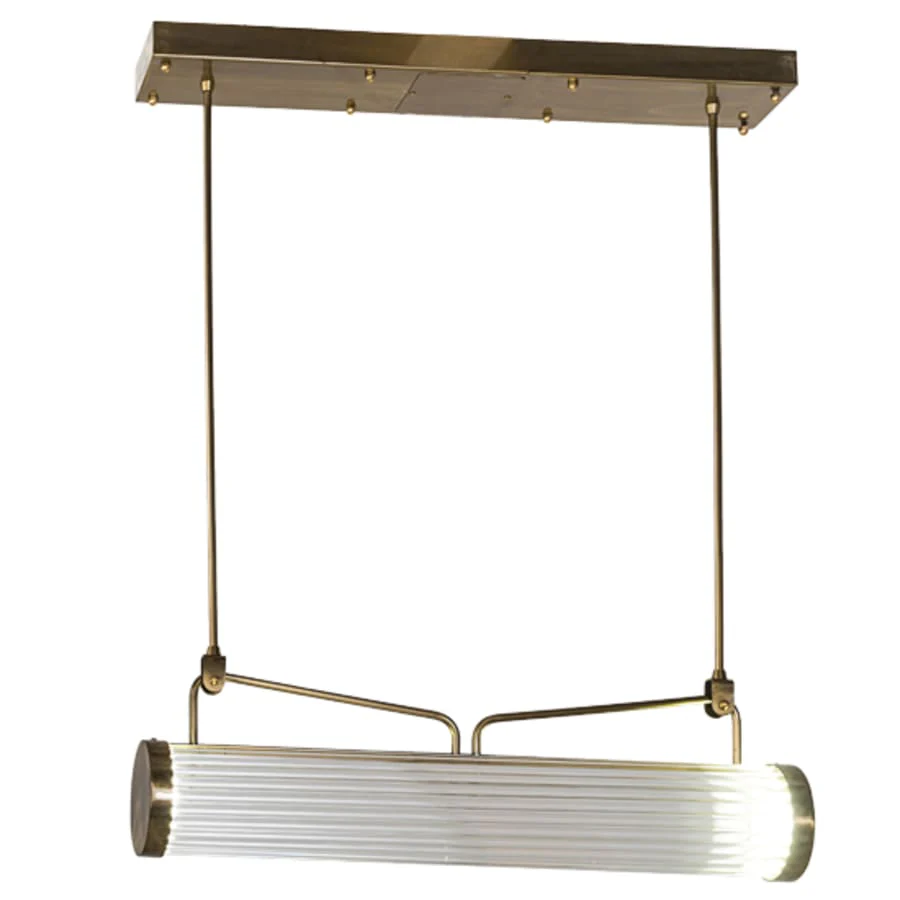 Meyda Tiffany 30" Wide Linear Pendant - Image 3