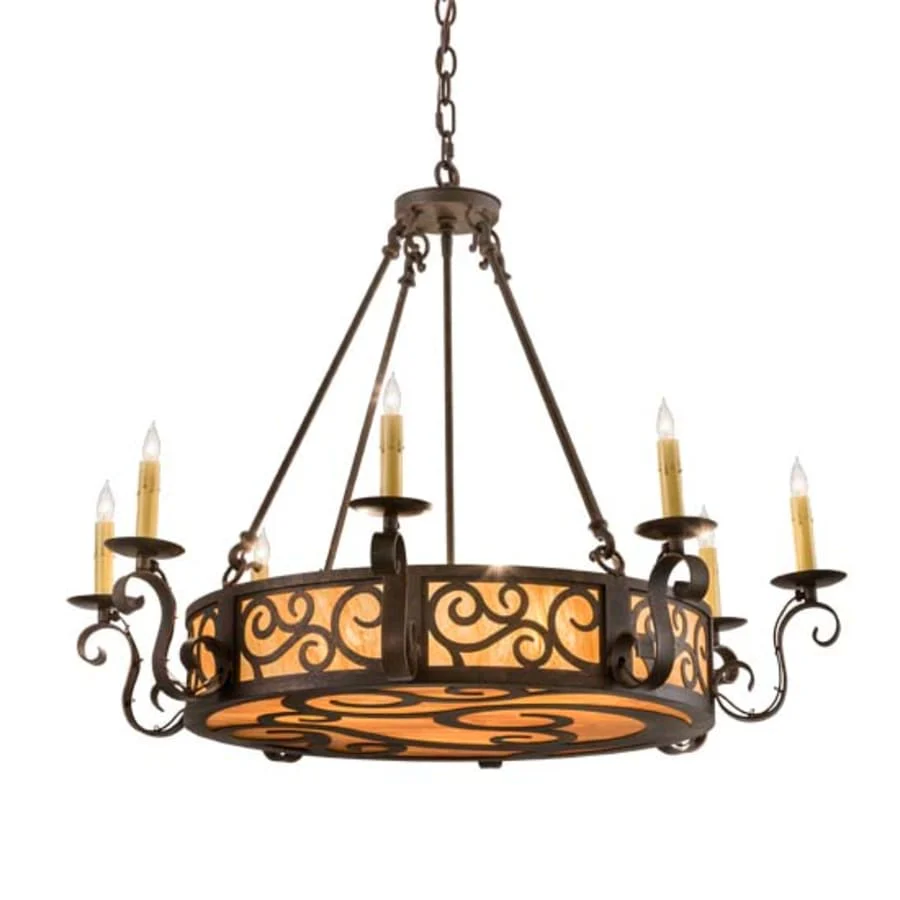 Meyda Tiffany Delano 10 Light 36" Wide Taper Candle Style Chandelier - Image 1