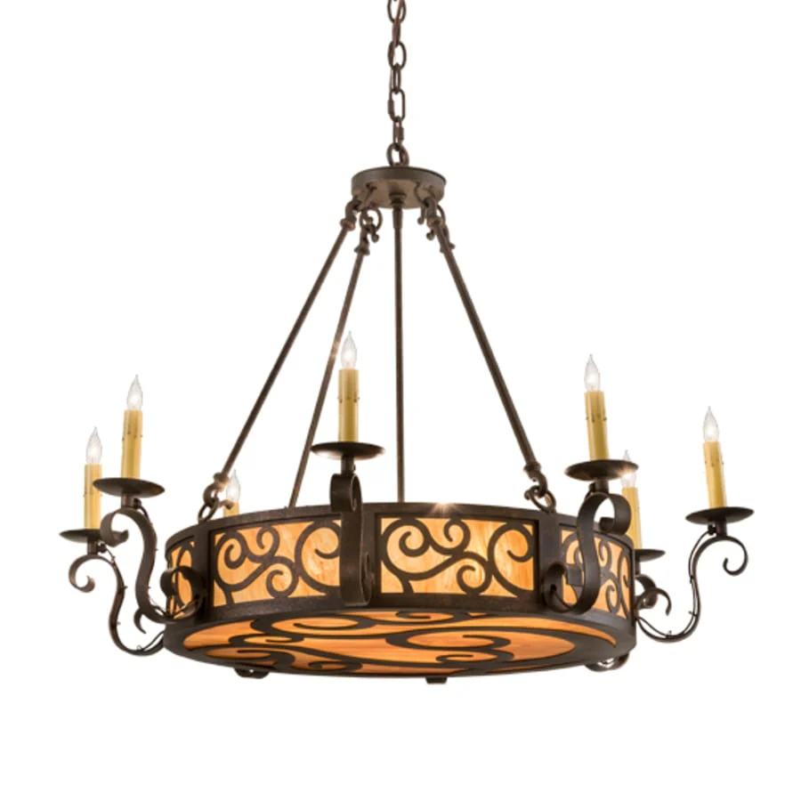 Meyda Tiffany Delano 10 Light 36" Wide Taper Candle Style Chandelier - Image 2