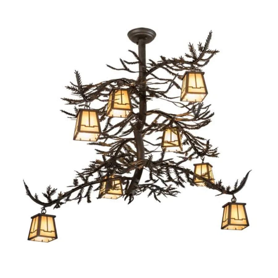 Meyda Tiffany Long Pine Branch 8 Light 35" Wide Chandelier - Image 1