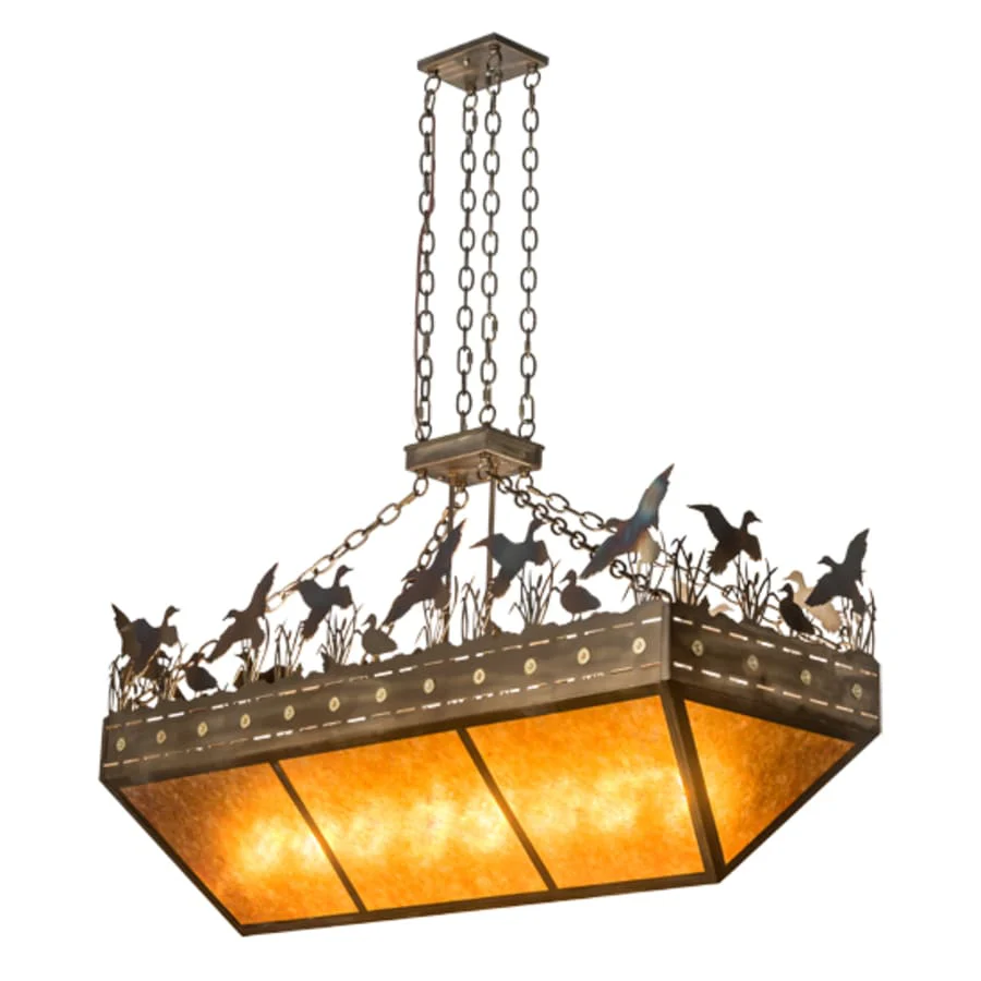 Meyda Tiffany 8 Light 18" Wide Abstract Linear Pendant - Image 2