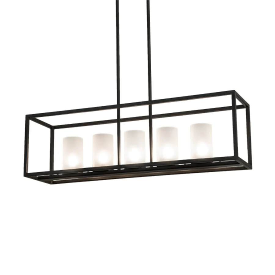 Meyda Tiffany 5 Light 48" Wide Pillar Candle Linear Pendant - Image 1