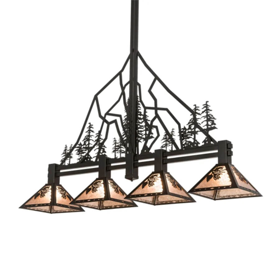 Meyda Tiffany 4 Light 60" Wide Linear Pendant - Image 3