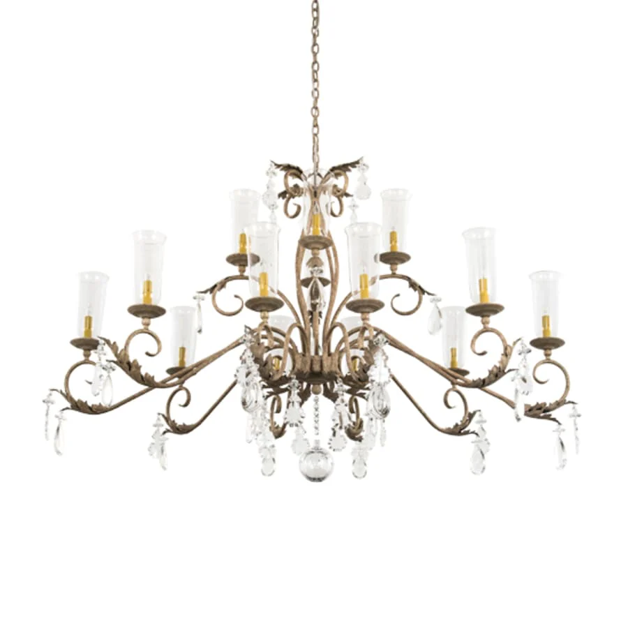 Meyda Tiffany Long Windsor 14 Light 38" Wide Crystal Chandelier - Image 3