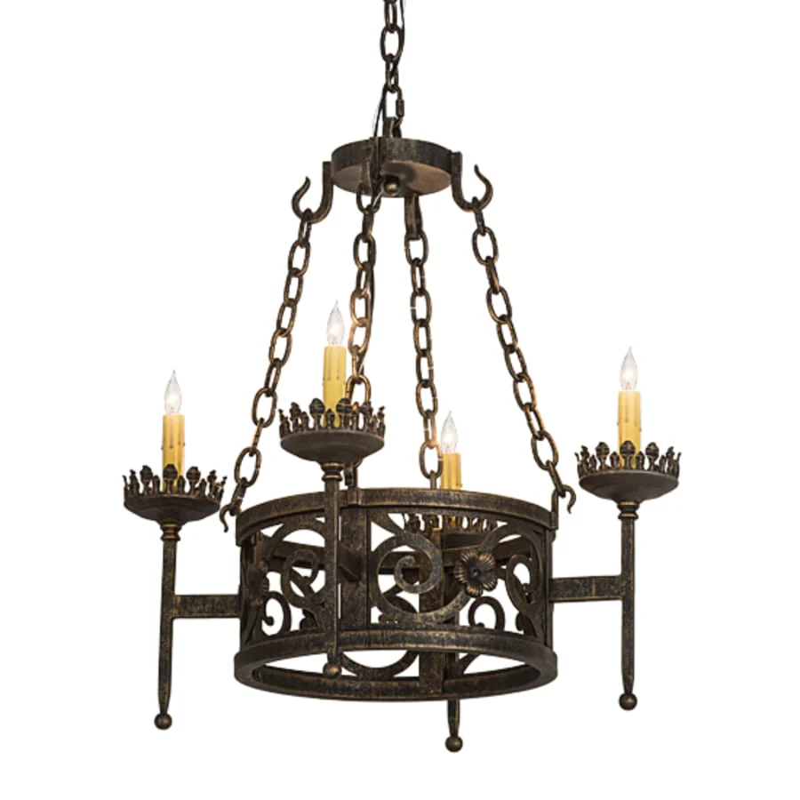 Meyda Tiffany Majella 4 Light 24" Wide Taper Candle Style Chandelier - Image 2