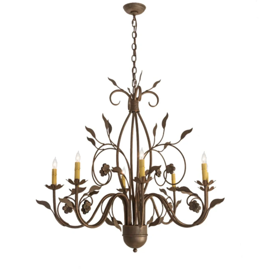 Meyda Tiffany Bordeaux 8 Light 36" Wide Taper Candle Style Chandelier - Image 2