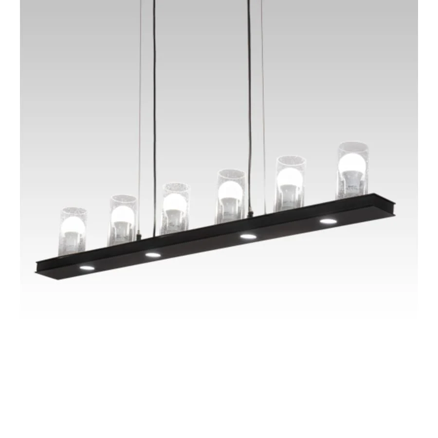 Meyda Tiffany 6 Light 44" Wide Pillar Candle Linear Pendant - Image 1